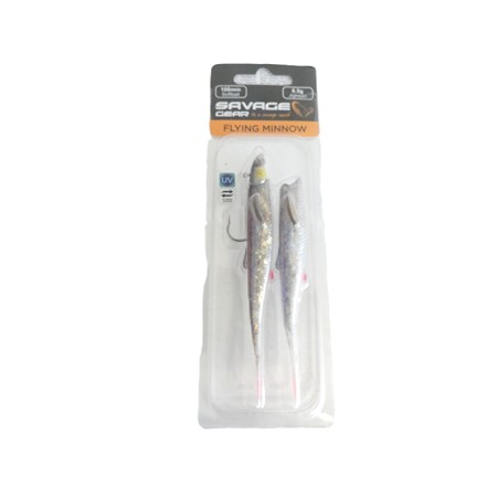 Leurre Souple Armé Savage Gear Flying Minnow - 10Cm - 8.5G - Clear Roach