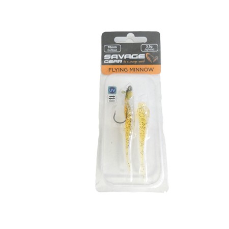 Leurre Souple Armé Savage Gear Flying Minnow - 7Cm - 3.5G - Goby