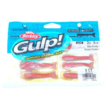 Leurre Souple Berkley Gulp! Shrimp - 5Cm - Nuclear Chicken - Par 8