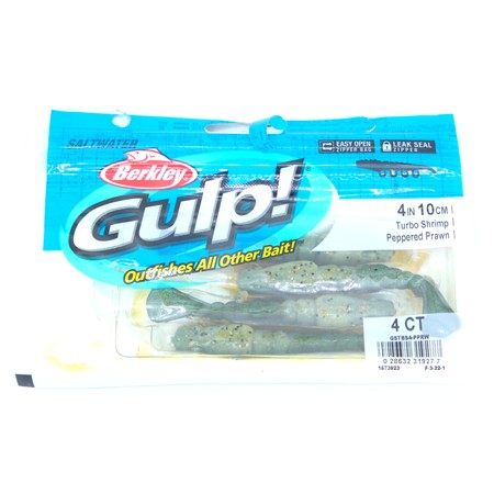 Leurre Souple Berkley Gulp! Turbo Shrimp - 10Cm - Molting Shrimp - Par 4