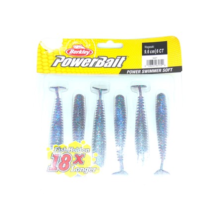 Leurre Souple Berkley Power Swimmer Soft - 9.5Cm - Wakasagi - Par 6