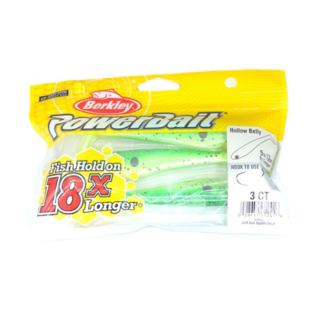 Leurre Souple Berkley Powerbait Hollow Belly - 13Cm - Hot Fire Tiger - Par 3
