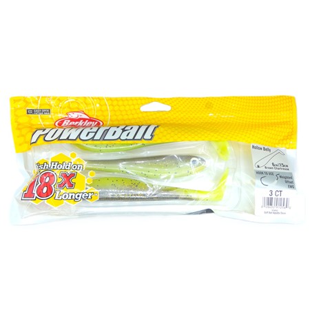 Leurre Souple Berkley Powerbait Hollow Belly - 15Cm - Brown Chartreuse - Par 3