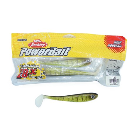 Leurre Souple Berkley Powerbait Hollow Belly - 15Cm - Perch - Par 3