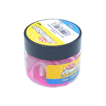 Leurre Souple Berkley Powerbait Power Flail - 5Cm - Pink-White - Par 12