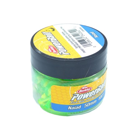 Leurre Souple Berkley Powerbait Power Naiad - 5Cm - Spring Green/Sunshine Yellow - Par 10