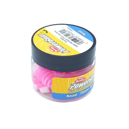 Leurre Souple Berkley Powerbait Power Naiad - 7Cm - Pink-White - Par 8