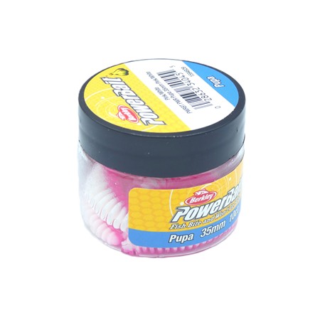 Leurre Souple Berkley Powerbait Power Pupa - 3.5Cm - Pink White - Par 10