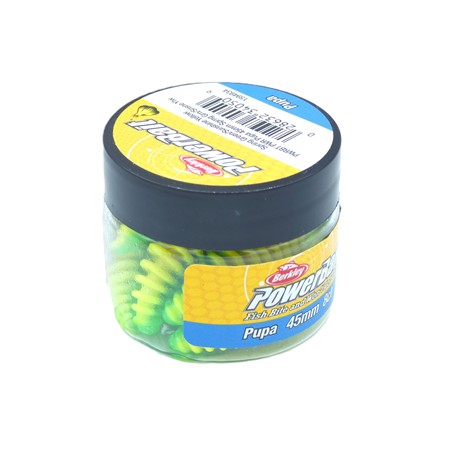 Leurre Souple Berkley Powerbait Power Pupa - 4.5Cm - Spring Green/Sunshine Yellow - Par 8