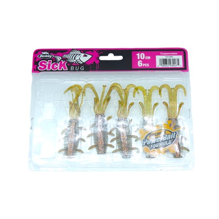 Leurre Souple Berkley Sick Bug - 10Cm - Copper Melon - Par 5