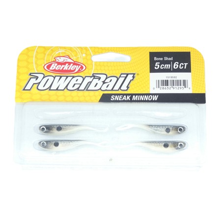 Leurre Souple Berkley Sneakminnow - 5Cm - Bone Shad - Par 4
