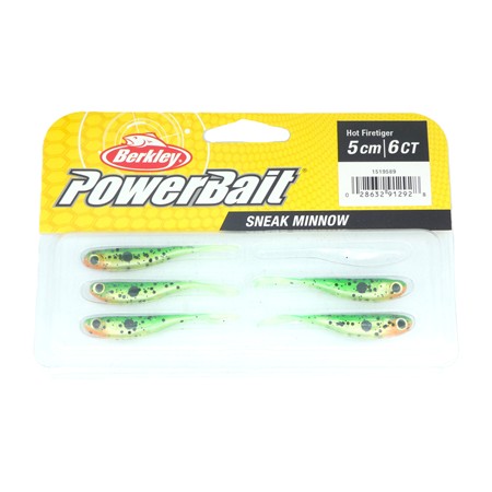 Leurre Souple Berkley Sneakminnow - 5Cm - Hot Fire Tiger - Par 5