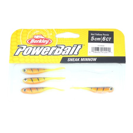 Leurre Souple Berkley Sneakminnow - 5Cm - Hot Yellow Perch - Par 4