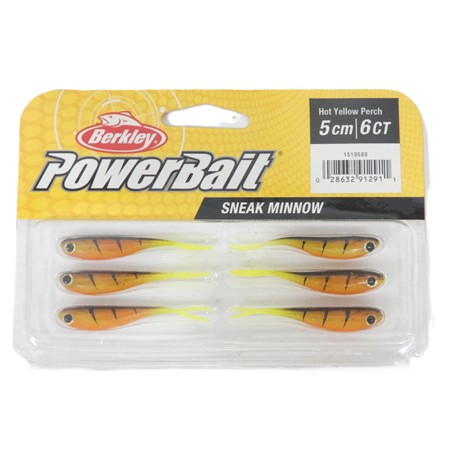Leurre Souple Berkley Sneakminnow - 5Cm - Red Head - Par 6