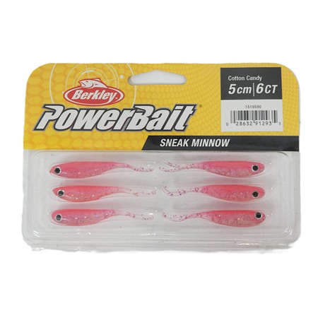 Leurre Souple Berkley Sneakminnow - 5Cm - Red Head - Par 6