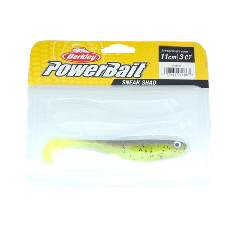 Leurre Souple Berkley Sneakshad - 11Cm - Brown Chartreuse