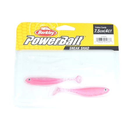 Leurre Souple Berkley Sneakshad - 7.5Cm - Cotton Candy - Par 2