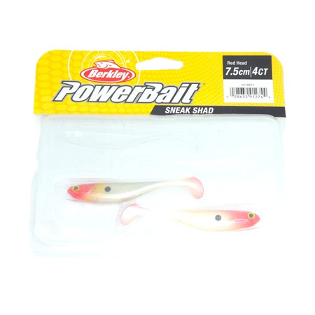 Leurre Souple Berkley Sneakshad - 7.5Cm - Red Head - Par 2