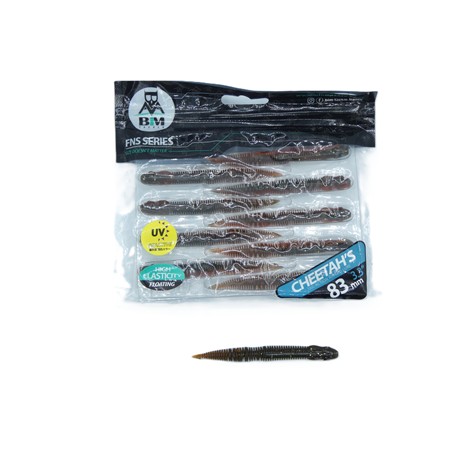 Leurre Souple Bim Tackle Cheetah's Pin Tail - 8.3Cm - Chartreuse - Par 10