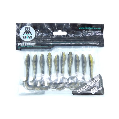 Leurre Souple Bim Tackle Lemur Catta Deadly - 6Cm - Guppy - Par 10