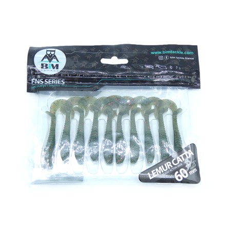 Leurre Souple Bim Tackle Lemur Catta Deadly - 6Cm - Watermelon Red - Par 10