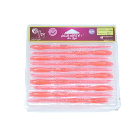 Leurre Souple Crazy Fish Cruel Leech 5.1” - 13Cm - Pink - Par 10