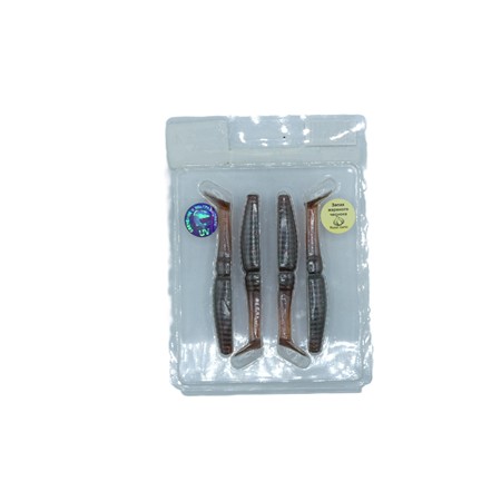 Leurre Souple Crazy Fish Scalp Minnow 4” - 10Cm - Motoroil - Par 4