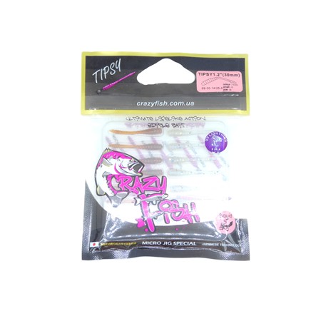 Leurre Souple Crazy Fish Tipsy 1,2” - 3Cm - - Par 16
