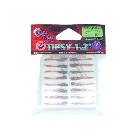 Leurre Souple Crazy Fish Tipsy 1,2” - 3Cm - Uv Motoroil - Par 16