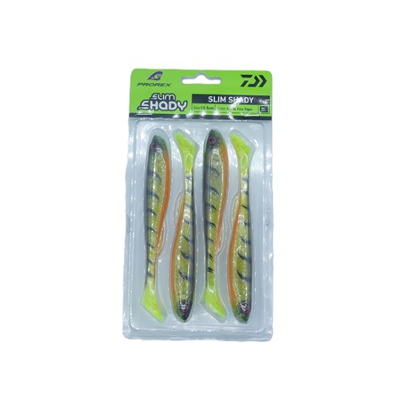 Leurre Souple Daiwa Prorex Slim Shady - 13.5Cm - Ghost Fire Tiger - Par 4