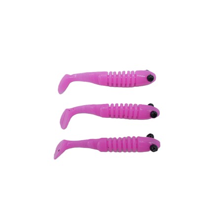 Leurre Souple Delalande Skeleton 6.5Cm - Rose - Par 3