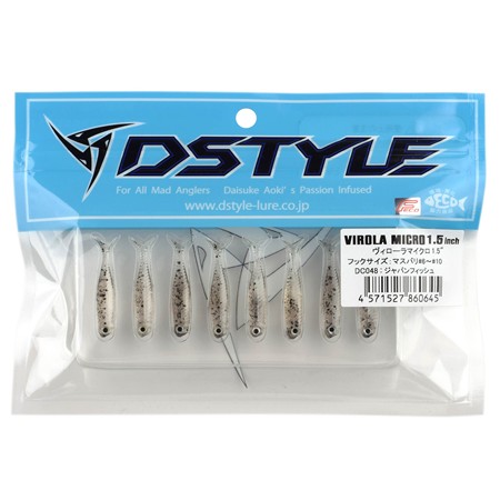 LEURRE SOUPLE DSTYLE VIROLA MICRO 1.5″ - 3.8CM - PAR 8