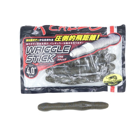 Leurre Souple Duo Realis Wriggle Stick 4 - Watermelon/Red Flake