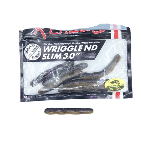 Leurre Souple Duo Wriggle Nd Slim 3” - 7.3Cm - Newt - Par 7