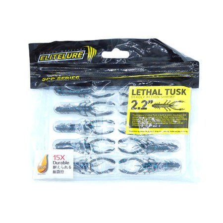 Leurre Souple Elitelure Lethal Tusk 2.2 - 5.5Cm - Blue Gill - Par 10