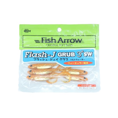 Leurre Souple Fish Arrow Flash J Grub 3 - 7.5Cm - 121 - Par 5