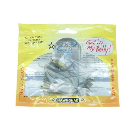 Leurre Souple Fishbelly Hawg Shad 2.8'' - - Par 7