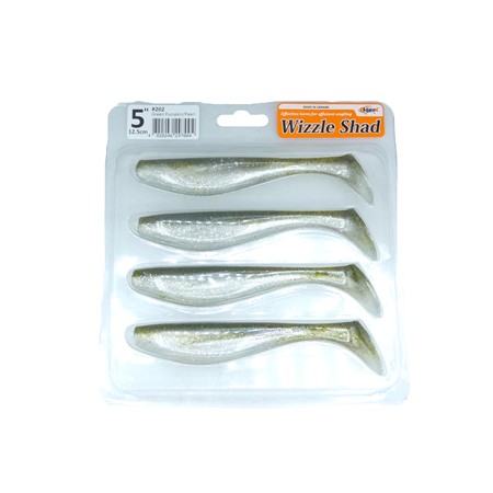 Leurre Souple Fishup Wizzle Shad Two Tone - 12.5Cm - 202 - Par 4
