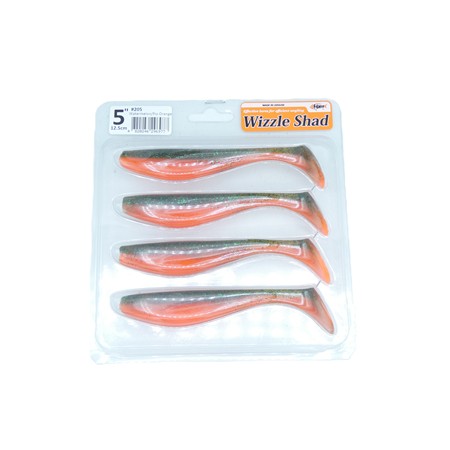 Leurre Souple Fishup Wizzle Shad Two Tone - 12.5Cm - 205 - Par 4