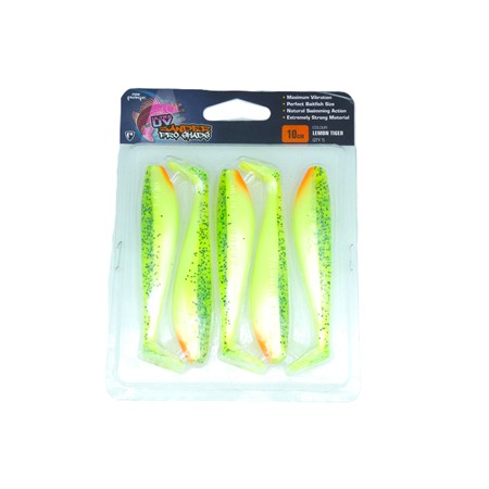 Leurre Souple Fox Rage Zander Pro Shads - 10Cm - Lemon Tiger X5