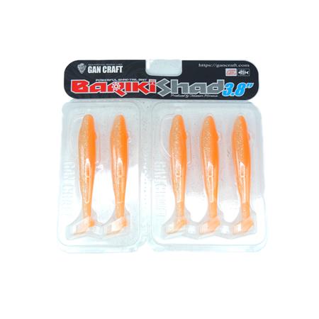 Leurre Souple Gancraft Bariki Shad 3.8 - 9.5Cm - Kinokuni Orange - Par 5