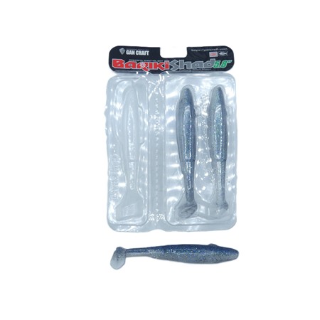 Leurre Souple Gancraft Bariki Shad 5.8 - 14.5Cm - Hologram Shad - Par 3