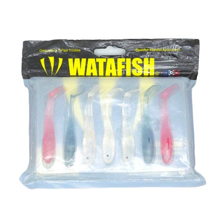 Leurre Souple Grooveperch Watafish 3'' - Tricolore - Par 7