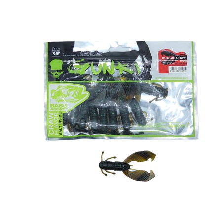 Leurre Souple Gunki Boogie Craw - 7.5Cm - Brown Oil Red Flake - Par 10