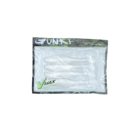 Leurre Souple Gunki Vmax Peps - 9Cm - White Flash - Par 5