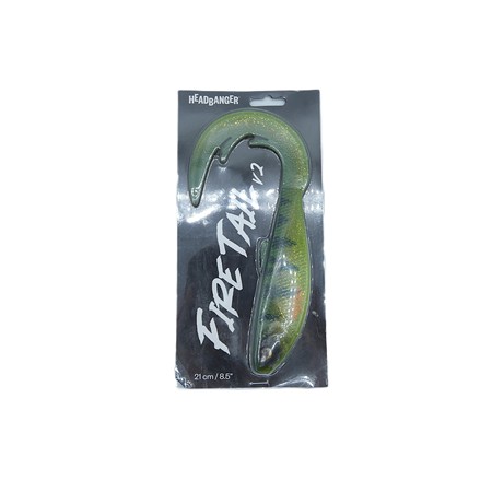 Leurre Souple Headbanger Firetail V2 - 21Cm - Yellow Perch