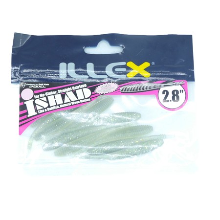 Leurre Souple Illex Ishad 70 - 7Cm - Sexy Shad - Par 10