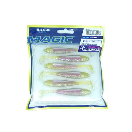 Leurre Souple Illex Magic Slim Shad 4” - 8Cm - Wakasagi - Par 6