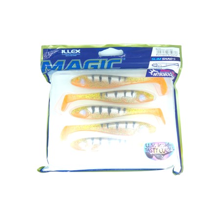 Leurre Souple Illex Magic Slim Shad 5” - 10.5Cm - Perch - Par 5