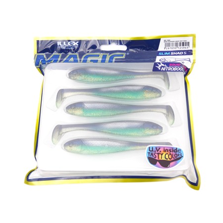Leurre Souple Illex Magic Slim Shad 5” - 10.5Cm - Magic Sexy Shad - Par 5